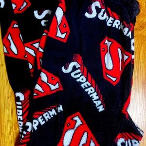 Wide leg plush Superman apparel Large Fathers Day